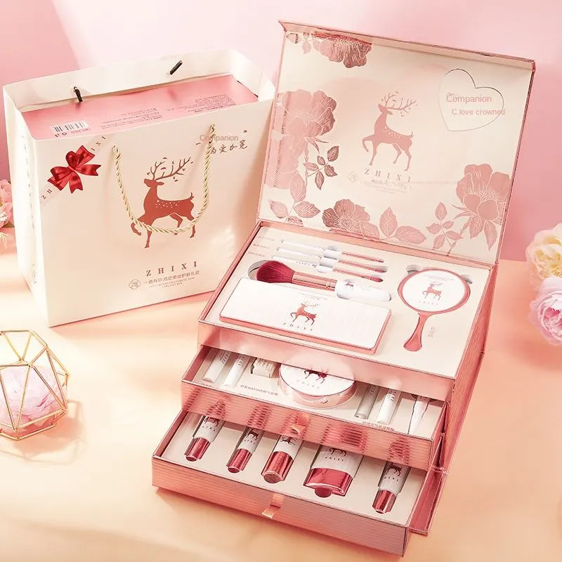 Luxury Multi Layer Complete Makeup Gift Box Set for Women